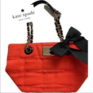 Kate Spade orange and black purse